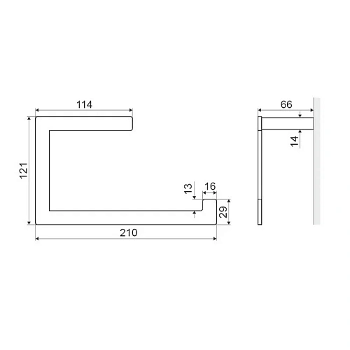 Полотенцедержатель EXCELLENT Riko хром DOEX.1609CR Полотенцедержатель EXCELLENT Riko хром DOEX.1609CR