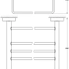 Полотенцедержатель FBS Ellea ELL 041 длина 50 см Полотенцедержатель FBS Ellea ELL 041 длина 50 см