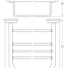 Полотенцедержатель FBS Luxia LUX 043 длина 70 см Полотенцедержатель FBS Luxia LUX 043 длина 70 см