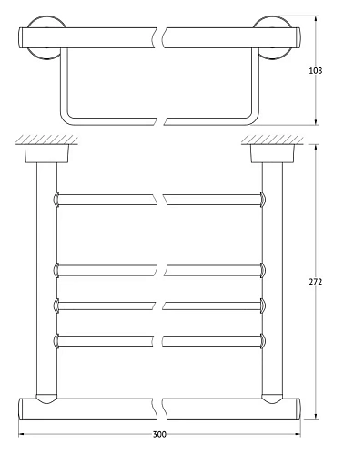 Полотенцедержатель FBS Nostalgy NOS 039 длина 30 см Полотенцедержатель FBS Nostalgy NOS 039 длина 30 см