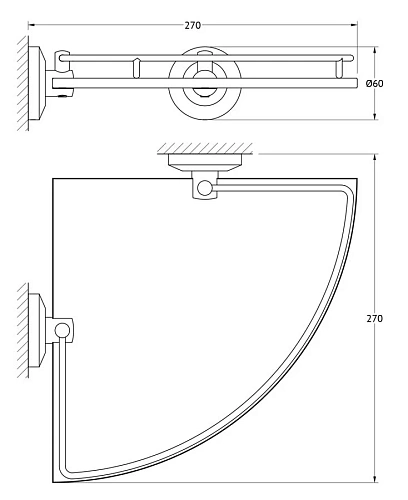 Полотенцедержатель FBS Standard STA 012 Полотенцедержатель FBS Standard STA 012