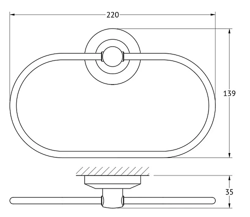 Полотенцедержатель FBS Standard STA 022 Полотенцедержатель FBS Standard STA 022