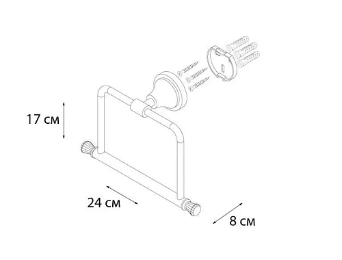 Полотенцедержатель Fixsen Crystal SF-35011 Полотенцедержатель Fixsen Crystal SF-35011