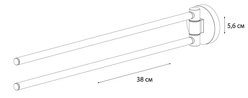Полотенцедержатель Fixsen Hotel 2-ой, FX-31002A Полотенцедержатель Fixsen Hotel 2-ой, FX-31002A