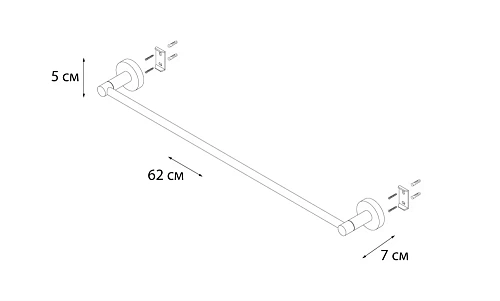 Полотенцедержатель Fixsen Modern FX-51501 60 см Полотенцедержатель Fixsen Modern FX-51501 60 см