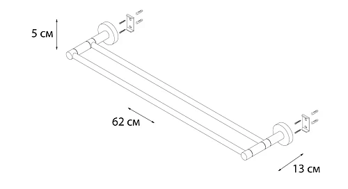 Полотенцедержатель Fixsen Modern FX-51502 60 см Полотенцедержатель Fixsen Modern FX-51502 60 см