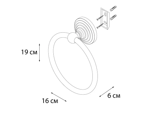 Полотенцедержатель Fixsen Retro FX-83811 Полотенцедержатель Fixsen Retro FX-83811