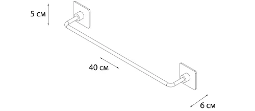 Полотенцедержатель Fixsen Square FX-93101 40 см Полотенцедержатель Fixsen Square FX-93101 40 см