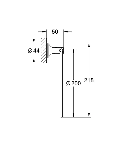 Полотенцедержатель GROHE Essentials Authentic, никель матовый (40655EN1) Полотенцедержатель GROHE Essentials Authentic, никель матовый (40655EN1)