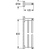 Полотенцедержатель GROHE Essentials двойной, 600 мм, хром (40802001) Полотенцедержатель GROHE Essentials двойной, 600 мм, хром (40802001)