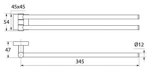 Полотенцедержатель Iddis Edifice двойной EDISBR0i49 Полотенцедержатель Iddis Edifice двойной EDISBR0i49