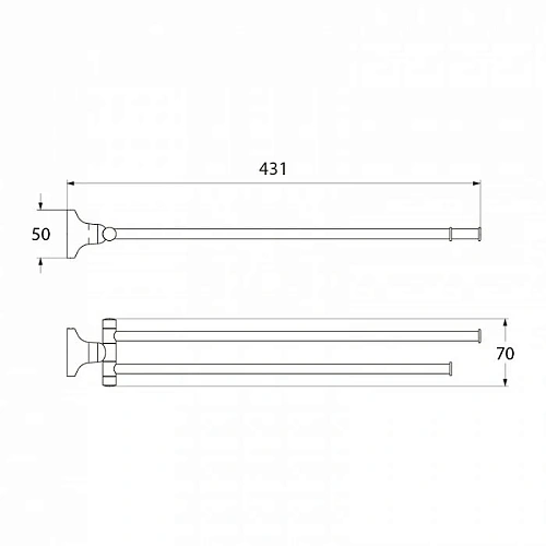 Полотенцедержатель IDDIS Mirro (MIRSB22I49) Полотенцедержатель IDDIS Mirro (MIRSB22I49)