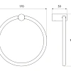 Полотенцедержатель IDDIS Renior (L045) кольцо Полотенцедержатель IDDIS Renior (L045) кольцо
