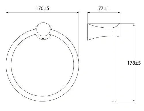 Полотенцедержатель IDDIS Vico (VICSB00I51) кольцо Полотенцедержатель IDDIS Vico (VICSB00I51) кольцо