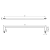 Полотенцедержатель Ideal Standard Connect 85 см E6983AA Полотенцедержатель Ideal Standard Connect 85 см E6983AA
