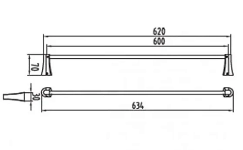 Полотенцедержатель Kaiser Konus KH-2027 Полотенцедержатель Kaiser Konus KH-2027