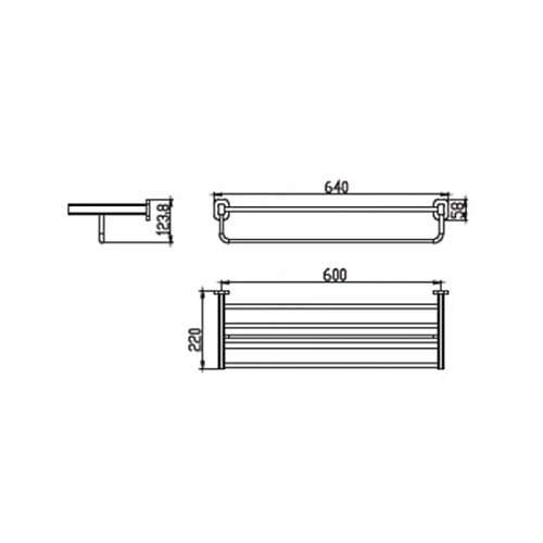 Полотенцедержатель Kaiser Oval KH-2049 хром из нержавеющей стали Полотенцедержатель Kaiser Oval KH-2049 хром из нержавеющей стали