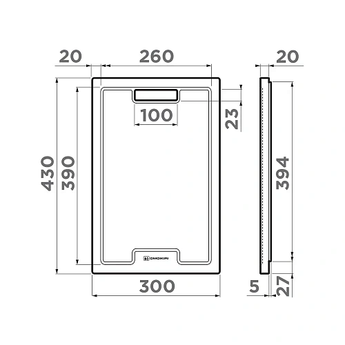 Полотенцедержатель Kludi E2 4999005 двойной 280 мм Полотенцедержатель Kludi E2 4999005 двойной 280 мм