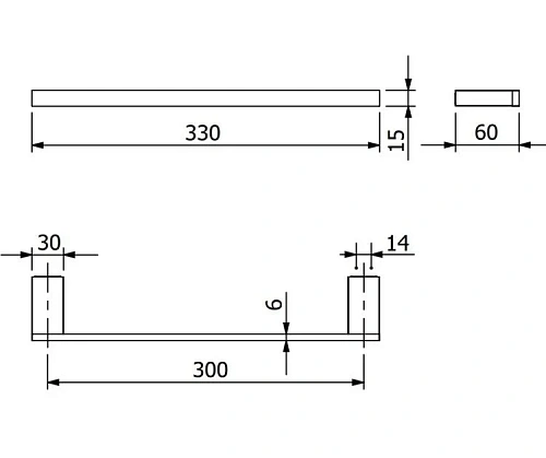 Полотенцедержатель Kludi VELA C 3196239 черный матовый Полотенцедержатель Kludi VELA C 3196239 черный матовый