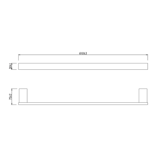 Полотенцедержатель Lemark SMOOTH LINE одинарный, чёрный матовый 9782023 Полотенцедержатель Lemark SMOOTH LINE одинарный, чёрный матовый 9782023