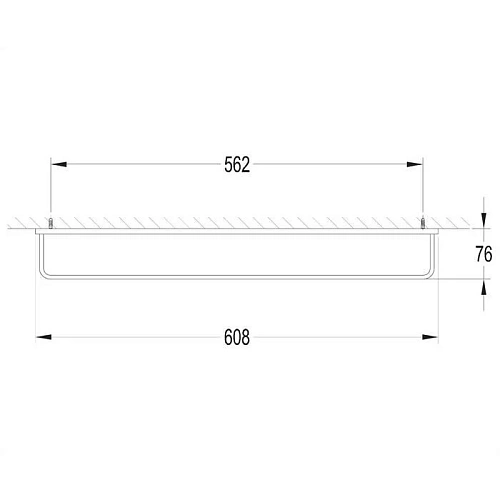 Полотенцедержатель OMNIRES DARLING 60,8 см золото DA70216GL Полотенцедержатель OMNIRES DARLING 60,8 см золото DA70216GL