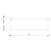 Полотенцедержатель OMNIRES MODERN PROJECT 60,2 см MP60216GL золото Полотенцедержатель OMNIRES MODERN PROJECT 60,2 см MP60216GL золото