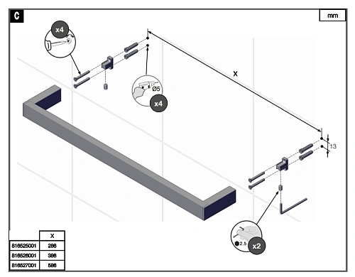 Полотенцедержатель Roca Nuova 816526001 Полотенцедержатель Roca Nuova 816526001