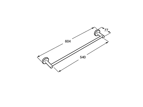 Полотенцедержатель Roca Superinox матовый, 817308002 Полотенцедержатель Roca Superinox матовый, 817308002