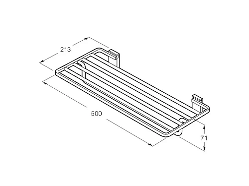 Полотенцедержатель Roca с полкой Rubik 816848024 Полотенцедержатель Roca с полкой Rubik 816848024