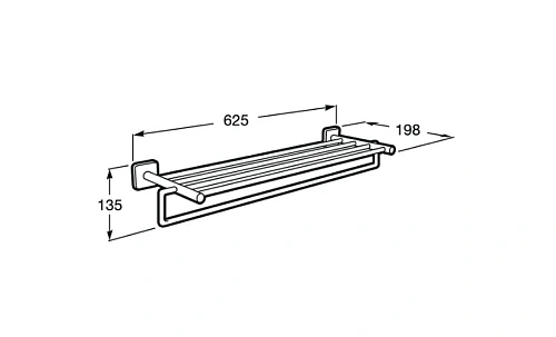 Полотенцедержатель Roca с полкой Victoria 816660001 Полотенцедержатель Roca с полкой Victoria 816660001