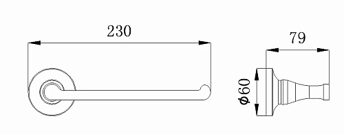 Полотенцедержатель Rush Corsica CO42511 23 см Полотенцедержатель Rush Corsica CO42511 23 см