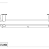 Полотенцедержатель Rush Luson LU16531B 75 см Полотенцедержатель Rush Luson LU16531B 75 см