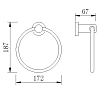 Полотенцедержатель Rush Victoria VI71510 кольцо Полотенцедержатель Rush Victoria VI71510 кольцо