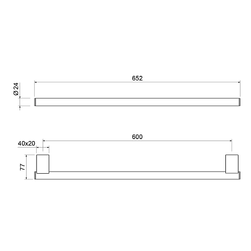 Полотенцедержатель Timo Luiro 18553/00 хром Полотенцедержатель Timo Luiro 18553/00 хром