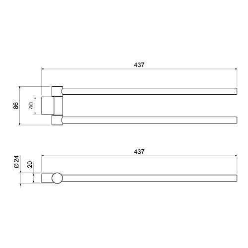 Полотенцедержатель Timo Luiro 18559/17 золото матовое Полотенцедержатель Timo Luiro 18559/17 золото матовое