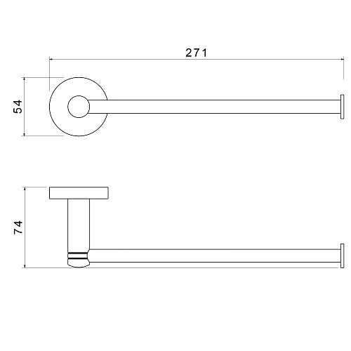 Полотенцедержатель Timo Saona 13051/18 черное золото Полотенцедержатель Timo Saona 13051/18 черное золото