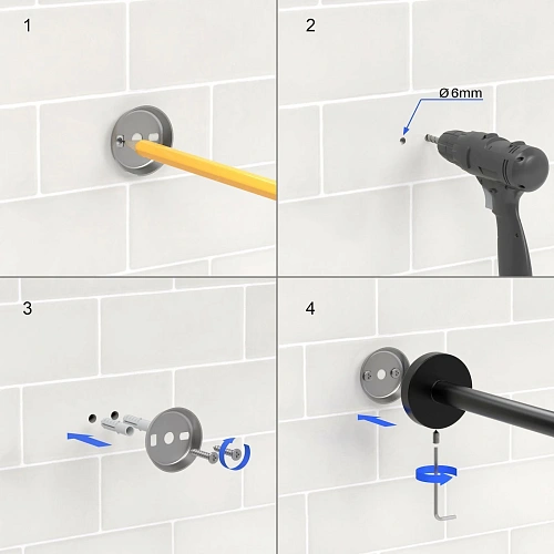 Полотенцедержатель Timo Saona 13052/00 хром Полотенцедержатель Timo Saona 13052/00 хром