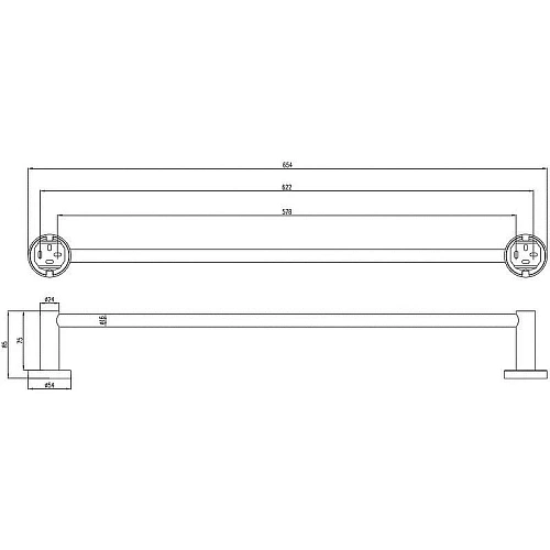 Полотенцедержатель Villeroy & Boch Elements-Tender TVA15100200061 Полотенцедержатель Villeroy & Boch Elements-Tender TVA15100200061