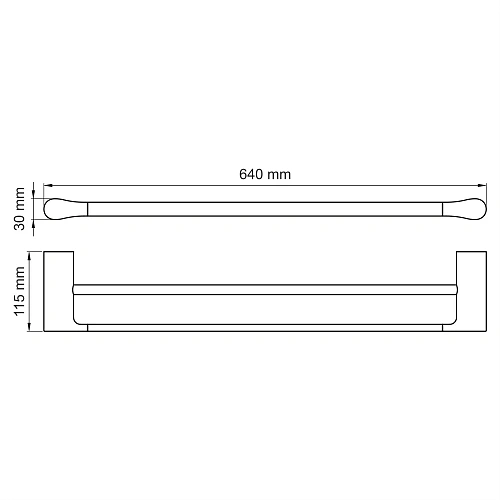 Полотенцедержатель WasserKRAFT Elbe K-7240 черный Полотенцедержатель WasserKRAFT Elbe K-7240 черный