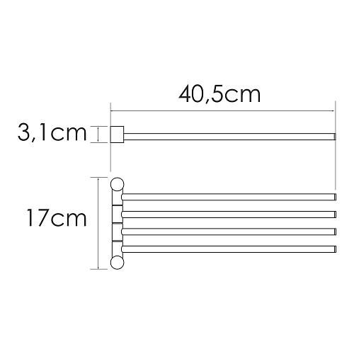 Полотенцедержатель WasserKRAFT K-1034NICKEL никель Полотенцедержатель WasserKRAFT K-1034NICKEL никель