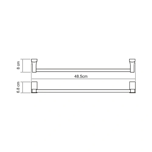 Полотенцедержатель WasserKRAFT Leine K-5050 хром Полотенцедержатель WasserKRAFT Leine K-5050 хром
