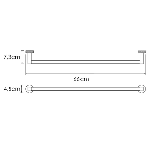 Полотенцедержатель WasserKRAFT Tauber K-64430 никель Полотенцедержатель WasserKRAFT Tauber K-64430 никель