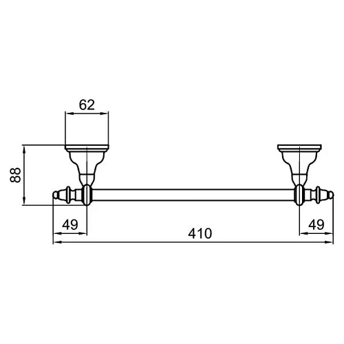 Полотенцедержатель Webert Ottocento AM500501015 Полотенцедержатель Webert Ottocento AM500501015
