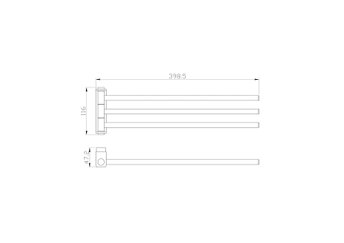 Полотенцедержатель Wonzon & Woghand брашированное золото (WW-8341-BG) Полотенцедержатель Wonzon & Woghand брашированное золото (WW-8341-BG)