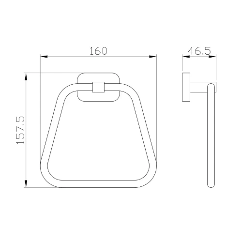 Полотенцедержатель Wonzon & Woghand темный графит (WW-9313) Полотенцедержатель Wonzon & Woghand темный графит (WW-9313)