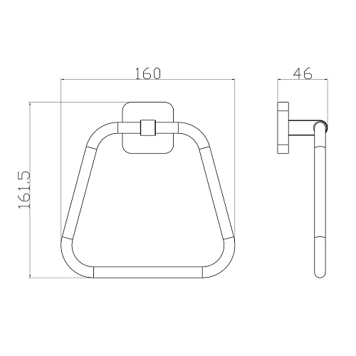 Полотенцедержатель Wonzon & Woghand хром (WW-6613) Полотенцедержатель Wonzon & Woghand хром (WW-6613)
