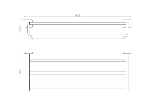 Полотенцедержатель Wonzon & Woghand хром (WW-6681) Полотенцедержатель Wonzon & Woghand хром (WW-6681)