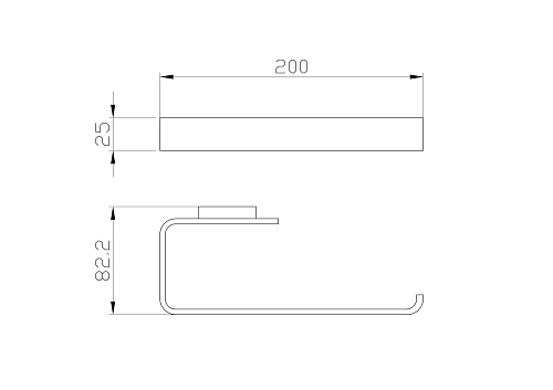 Полотенцедержатель Wonzon & Woghand хром (WW-8313) Полотенцедержатель Wonzon & Woghand хром (WW-8313)