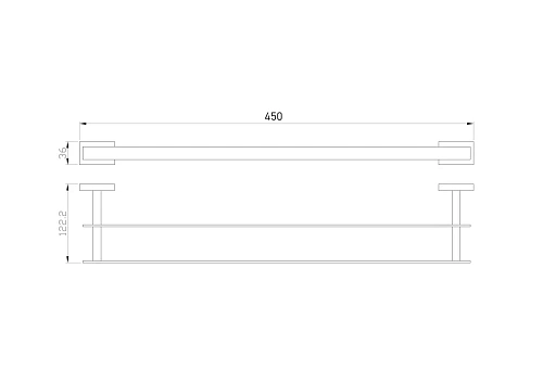 Полотенцедержатель Wonzon & Woghand хром (WW-9711-45CM) Полотенцедержатель Wonzon & Woghand хром (WW-9711-45CM)