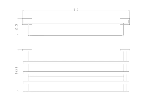 Полотенцедержатель Wonzon & Woghand хром (WW-9781) Полотенцедержатель Wonzon & Woghand хром (WW-9781)